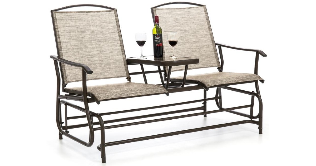 Deslizador Doble Para exteriores con Mesa Adjunta