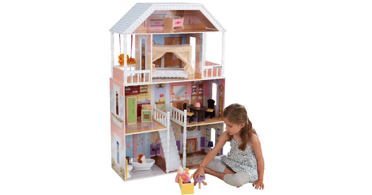 Casa de Muñecas KidKraft Savannah con 14 Accesorios Incluidos