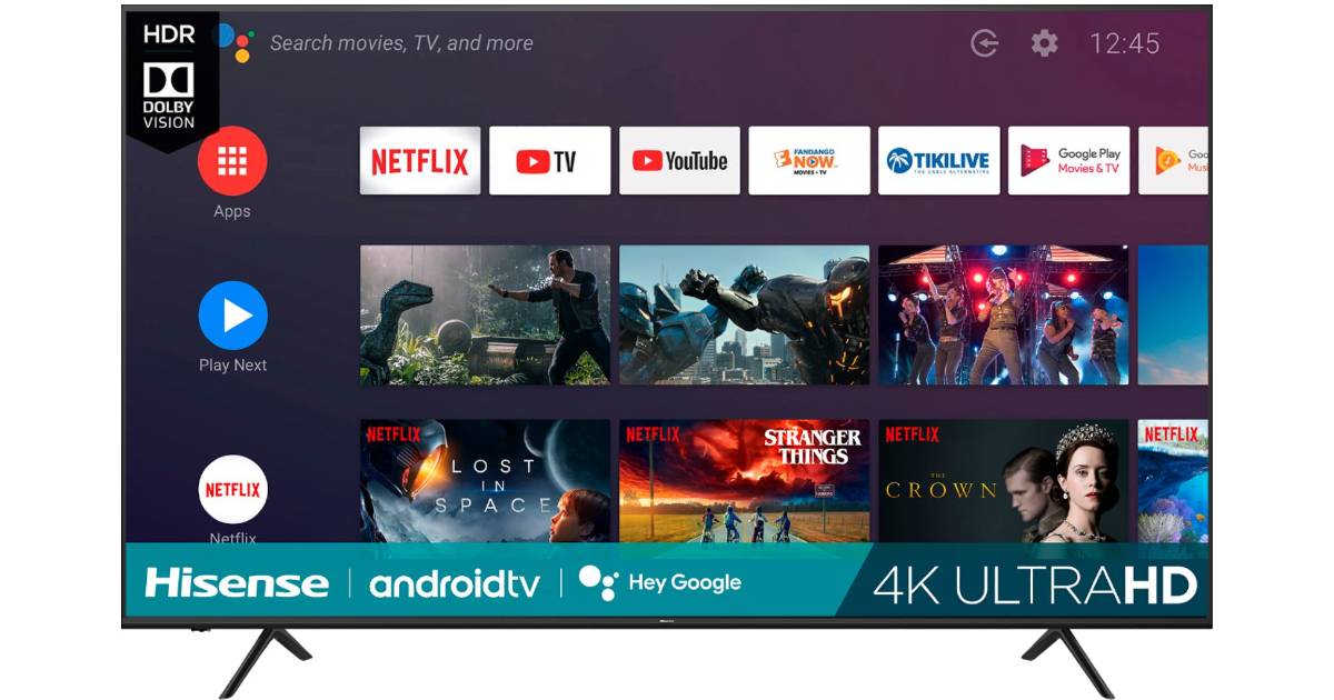Televisor Hisense LED 4K UHD Smart Android TV 75″