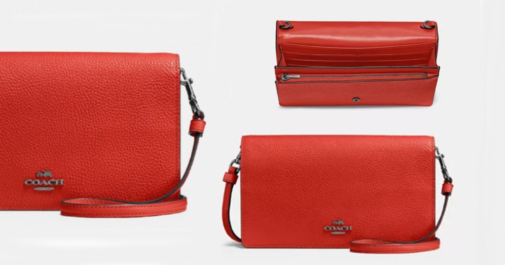 COACH Foldover Crossbody Clutch 