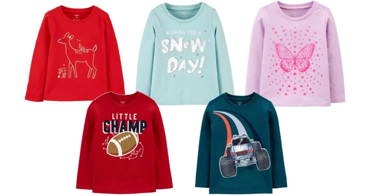 Camisas de Manga Larga para Niños en Carter's 