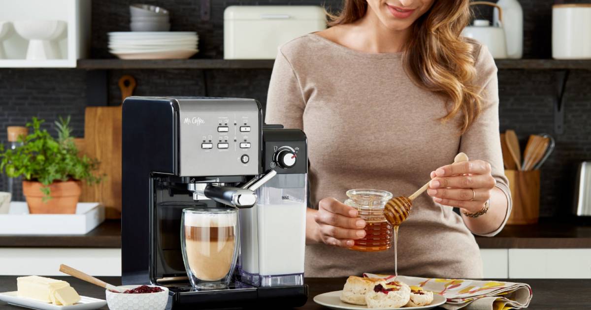 Máquina de Espresso y Capuchino Mr. Coffee One-Touch