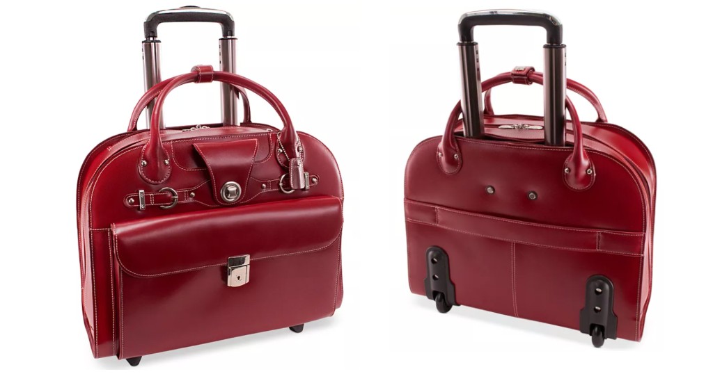 McKlein Edgebrook Leather Wheeled Laptop 