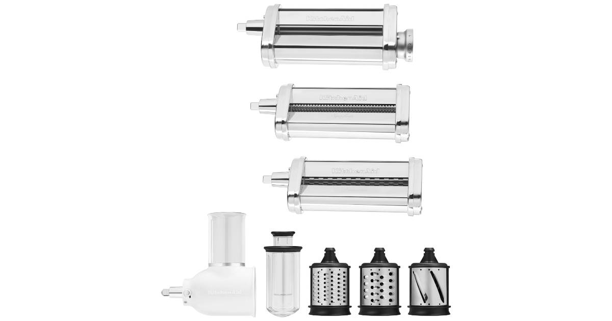 KitchenAid Pasta Cutter and Fresh Prep Attachment Bundle