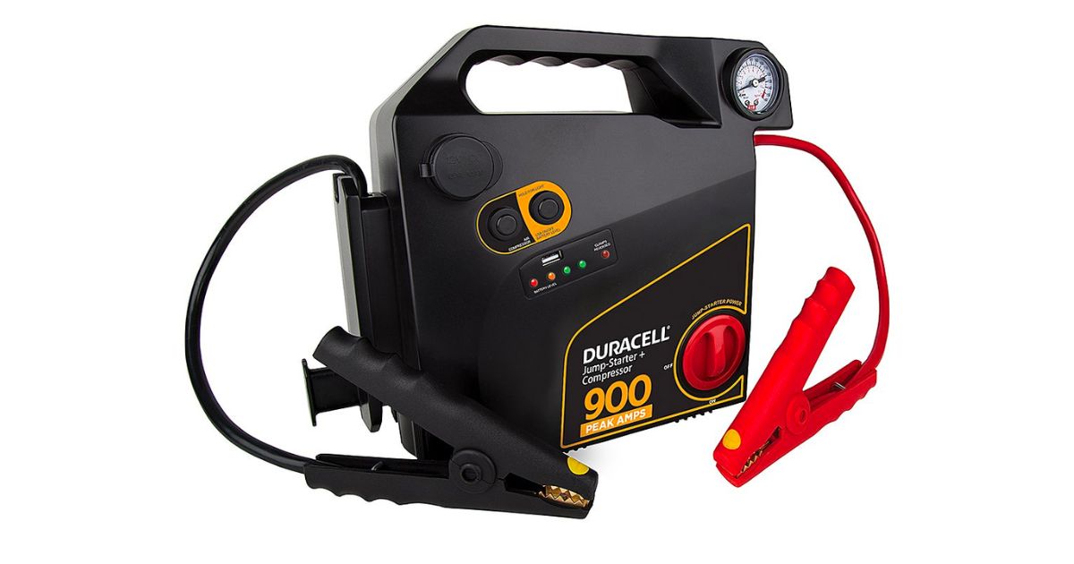 Jump Starter Portátil Duracell + Compresor de Aire
