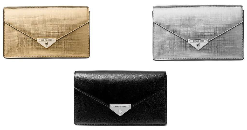 Cartera Michael Kors Grace Leather Clutch
