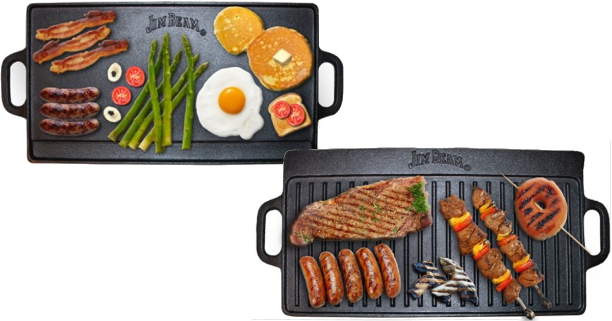 Cast Iron Griddle de Doble Lado en Woot
