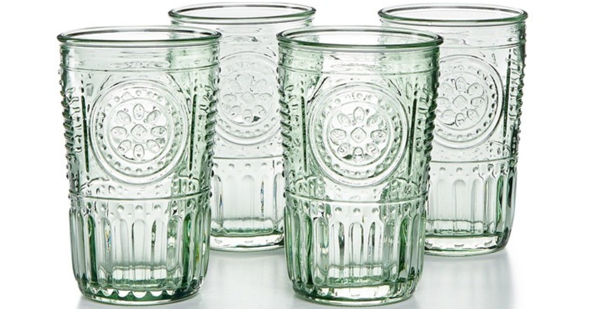 Set de 4 Vasos Pastel Green Romantic en Macy's