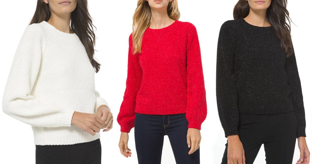 Michael Kors Plus Size Crew Neck Sweater en Belk