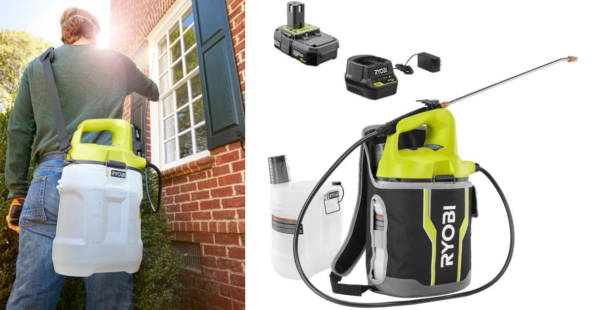 Rociador Ryobi con Tanque Adicional, Bateria y Cargador
