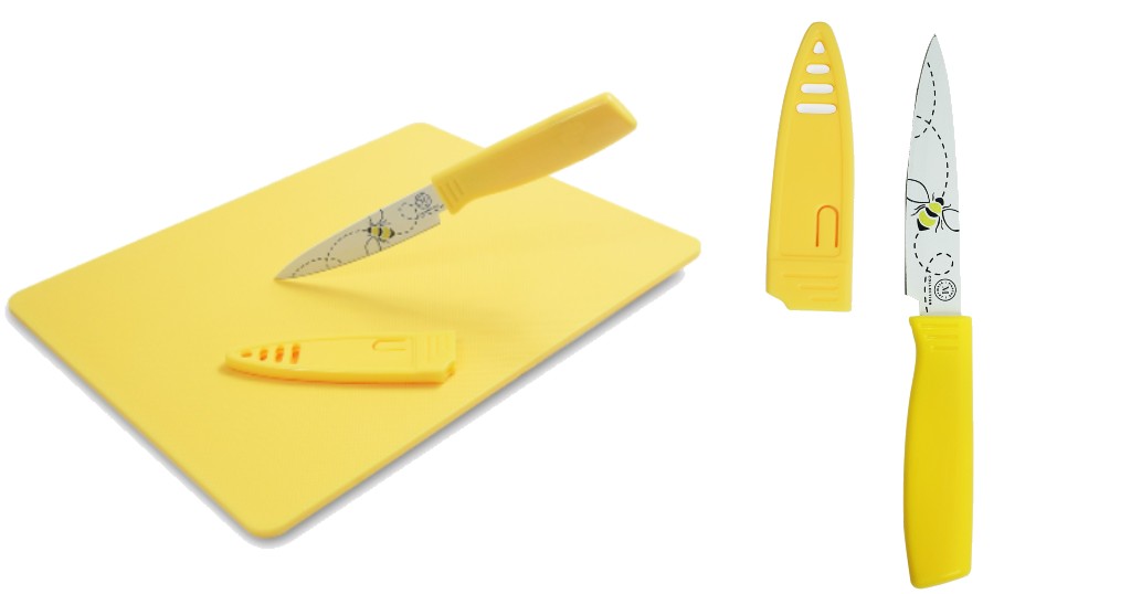 Set Martha Stewart Bee Paring Knife & Cutting Board