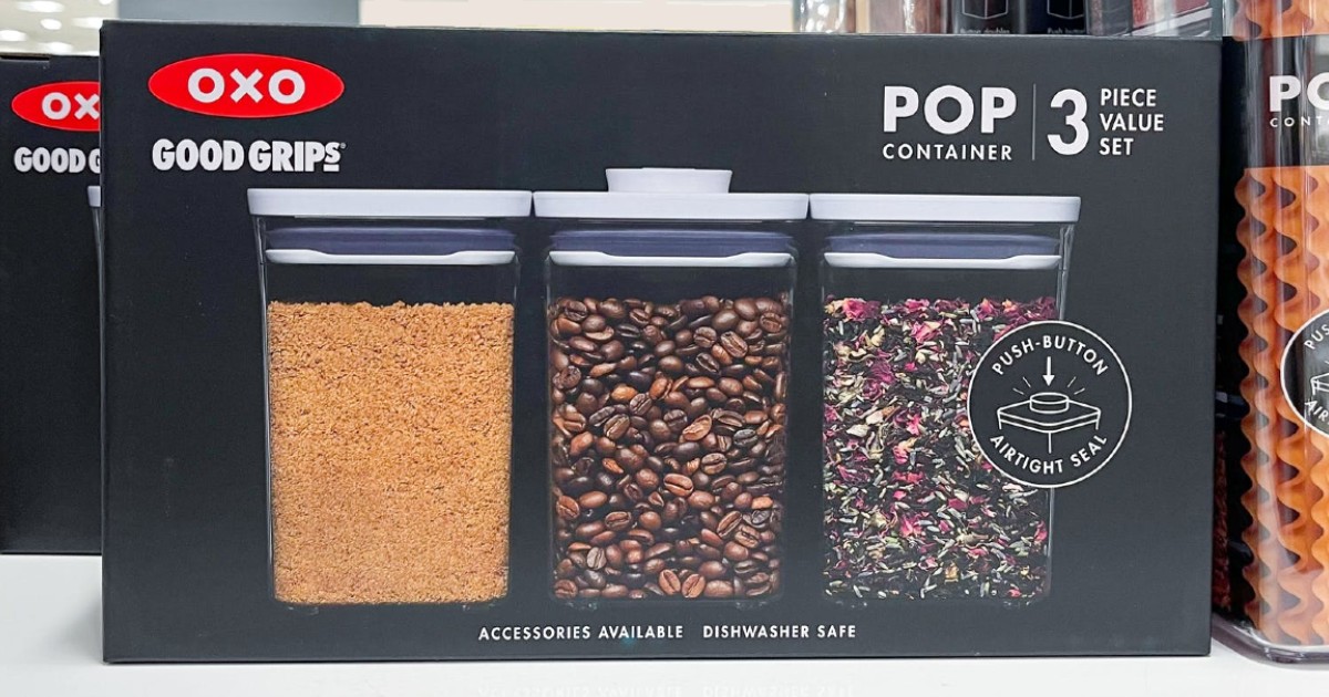 Set de 3-Piezas OXO Pop de Almacenamiento