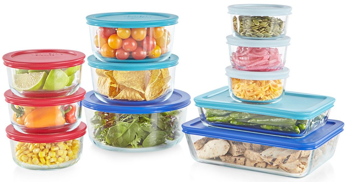 Set de Almacenamiento Pyrex de 22-Piezas en Kohl's