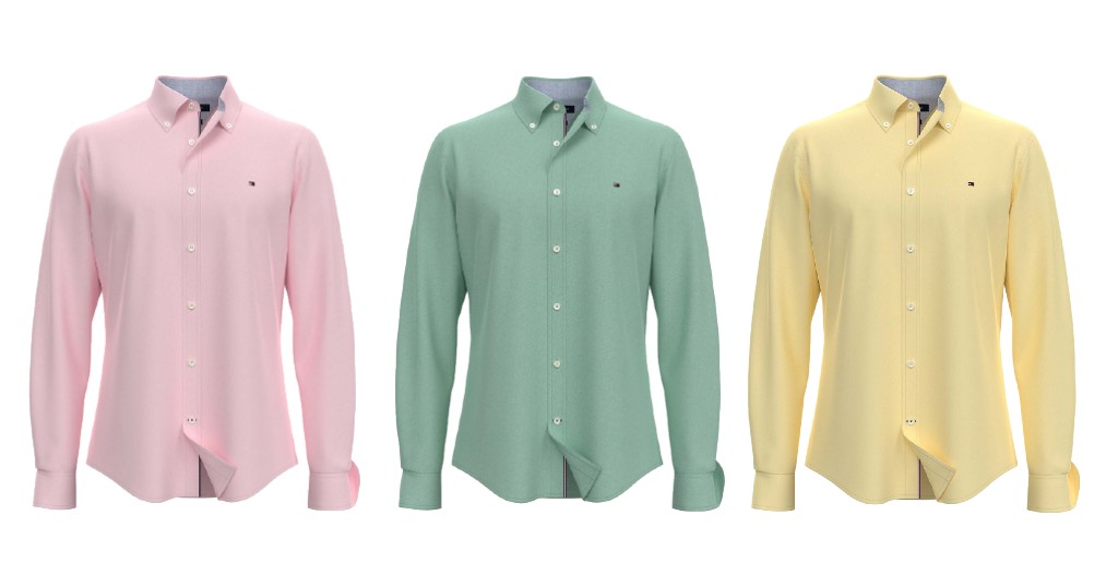 Camisa Tommy Hilfiger Flex Stretch New England Oxford