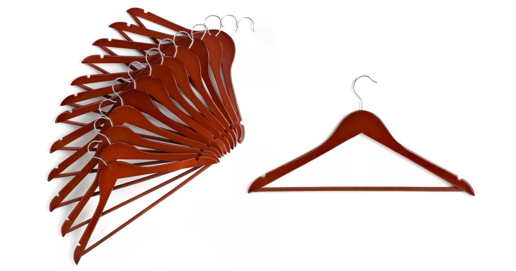 Ganchos de Ropa en Madera 24 Piezas Honey Can Do