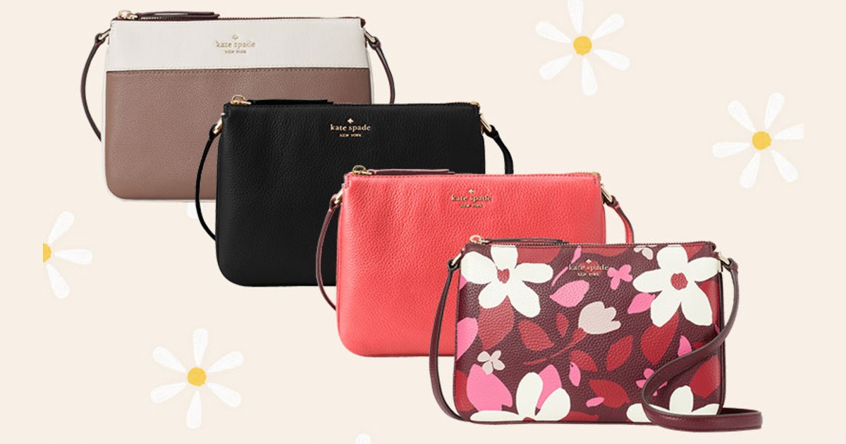 Kate Spade Jackson Forest Floral Triple Gusset Crossbody 