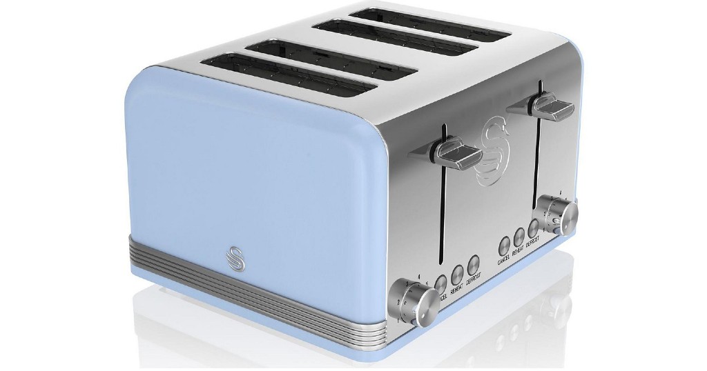 Tostadora Swan Retro 4 Rebanadas