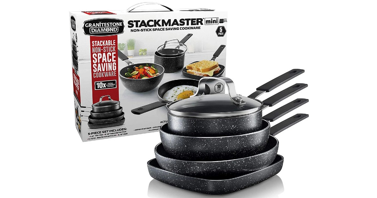 Set Granite Stone Diamond StackMaster 5-Piezas