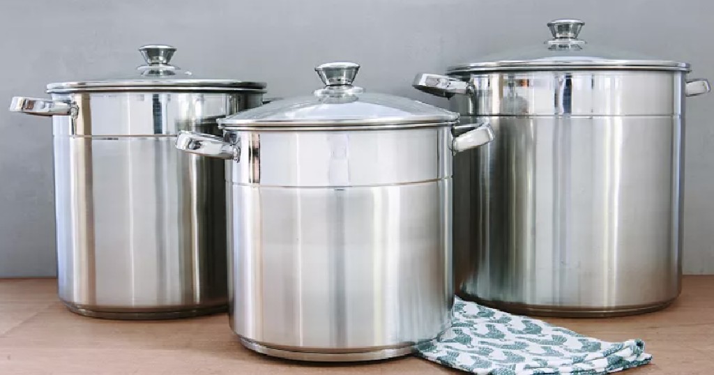 Set de Ollas Sedona 3 Pc Stainless Steel
