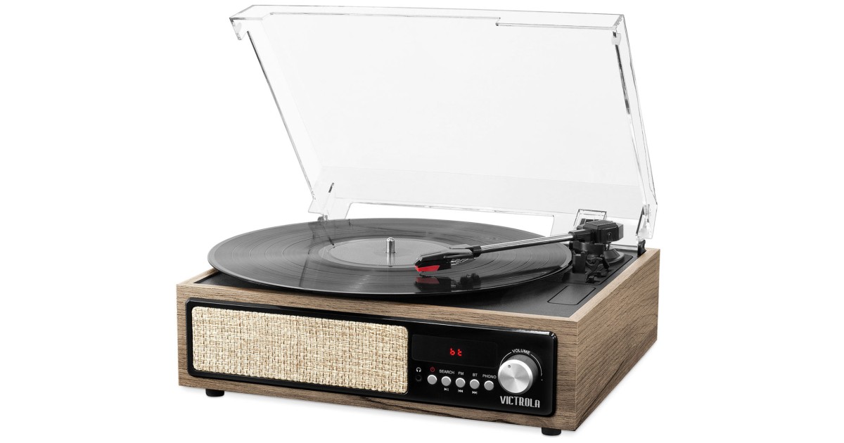 Tocadisco Victrola con Bluetooth y Bocinas Integradas