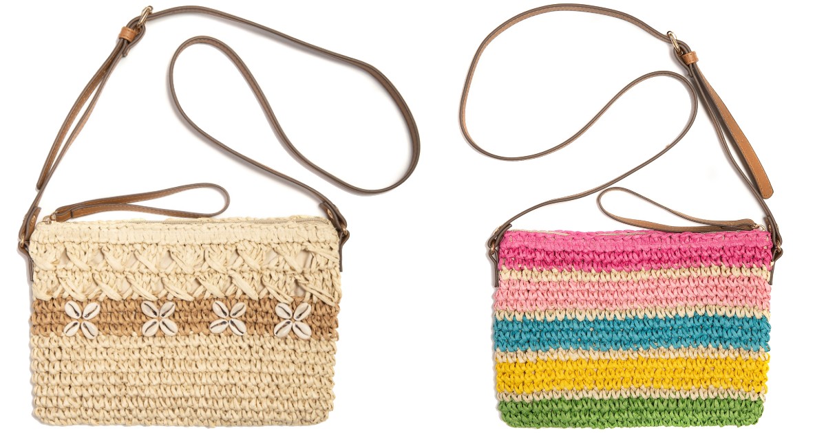 Tropical Straw Crossbody