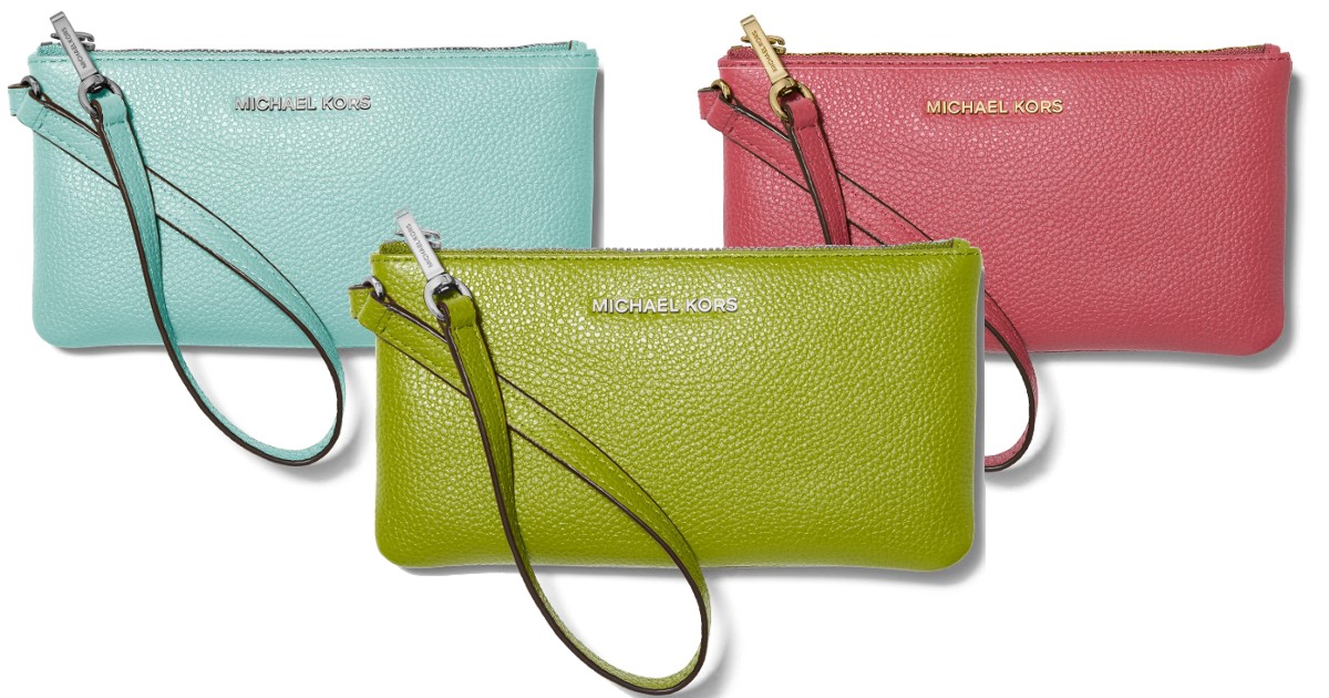 Michael Kors Jet Set Leather Wristlet