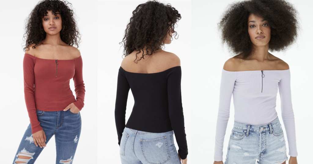 Blusa Manga Larga Bodycon Top
