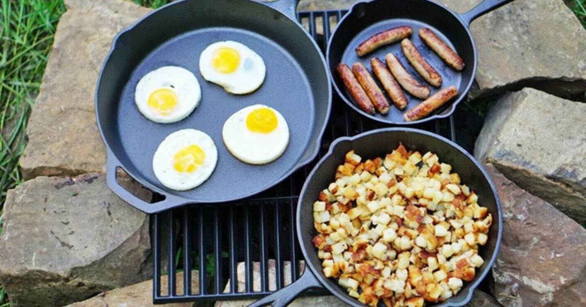 Ozark Trail Cast Iron 3-Piezas Skillet Set