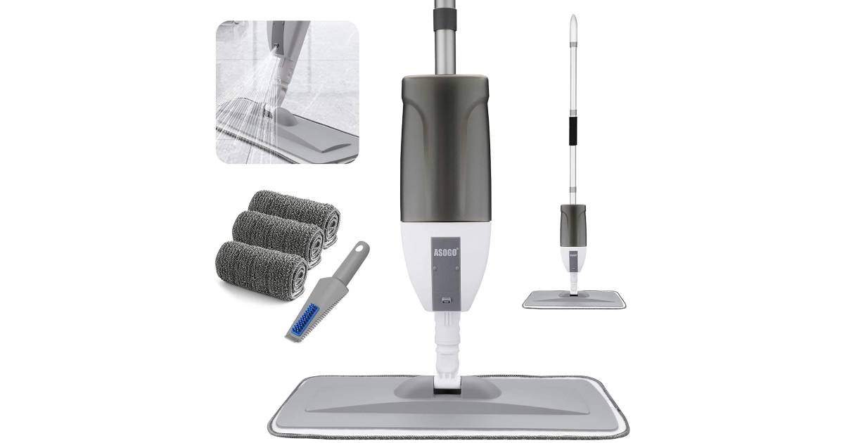 Trapeador de Piso con Botella de Spray Recargable