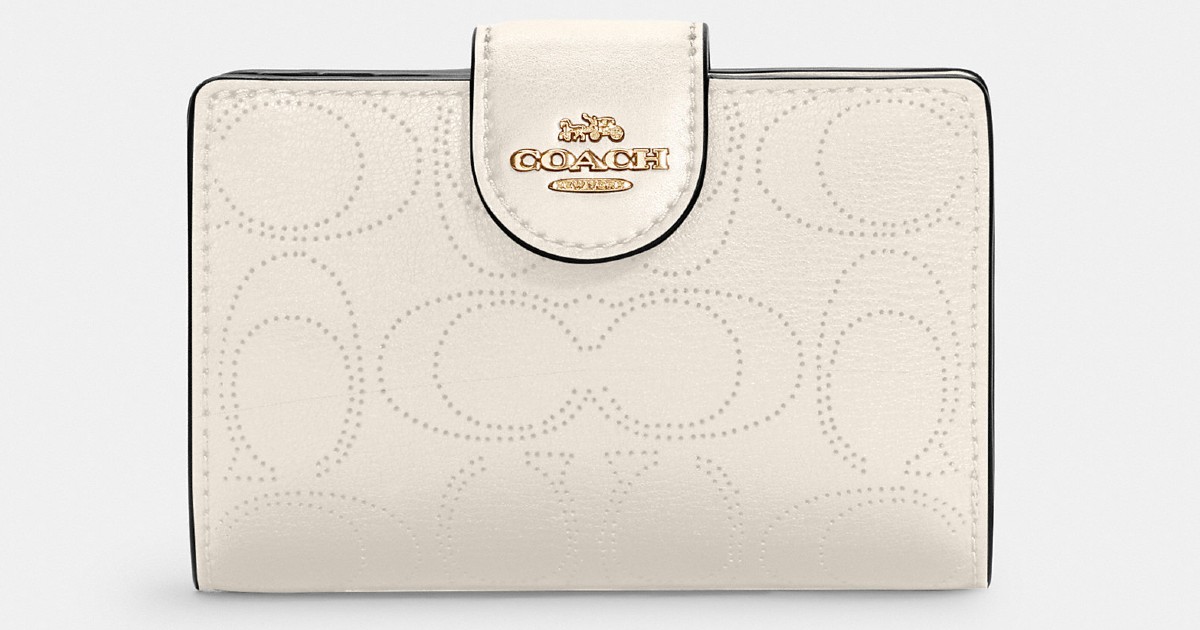 Coach Medium Corner Zip Wallet In Signature Leather 