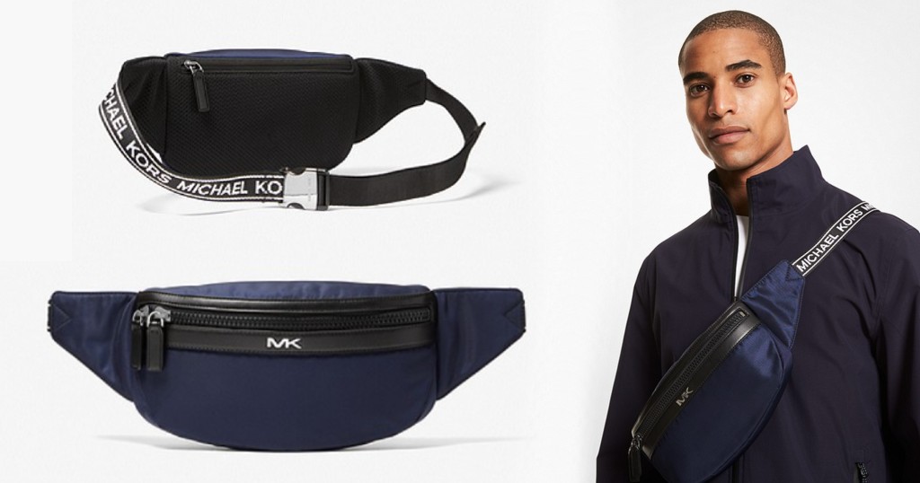 Michael-Kors-Kent-Logo-Tape-Nylon-Gabardine-Belt-Bag