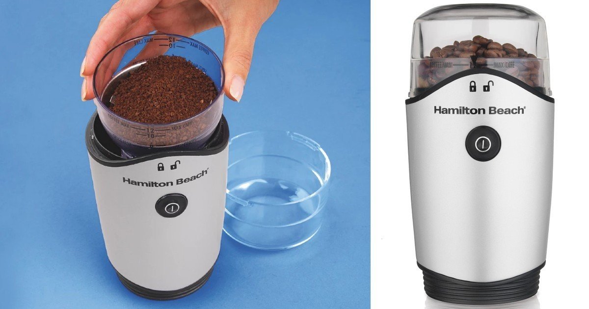 Hamilton-Beach-Silver-Coffee-Grinder
