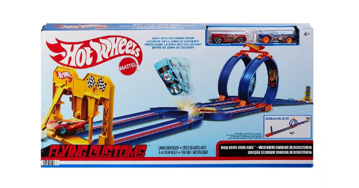 Pista-de-carreras-Hot-Wheels-Flying-Customs