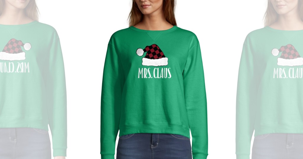 Sweatshirt-Hanes-EcoSmart-Family-Claus-Holiday