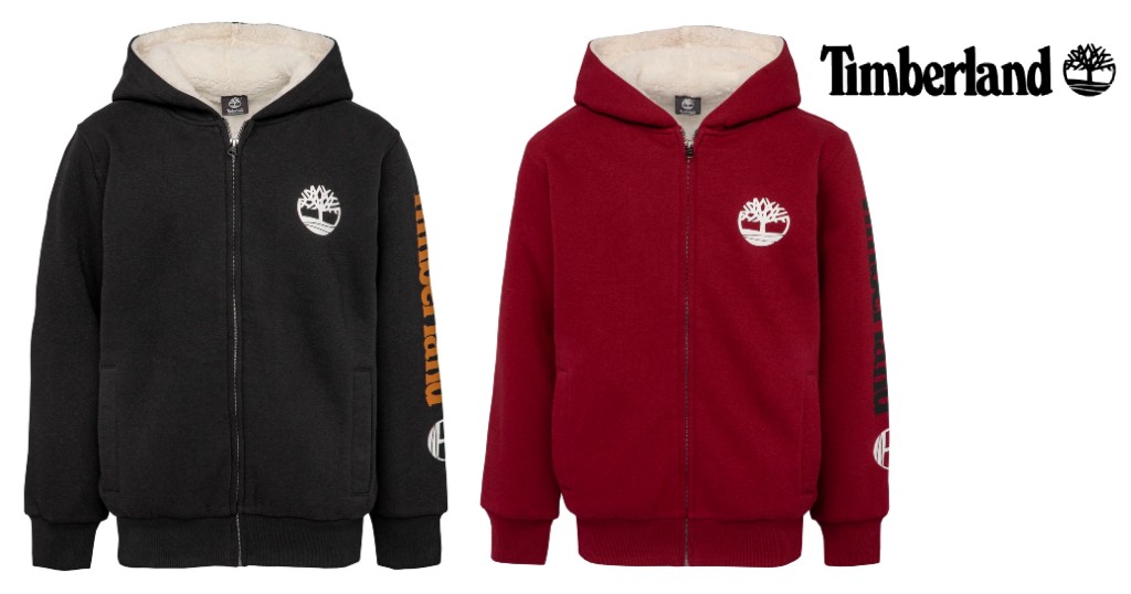 Abrigos-Timberland-Solid-Sherpa-Lined-Zip-Hoodie