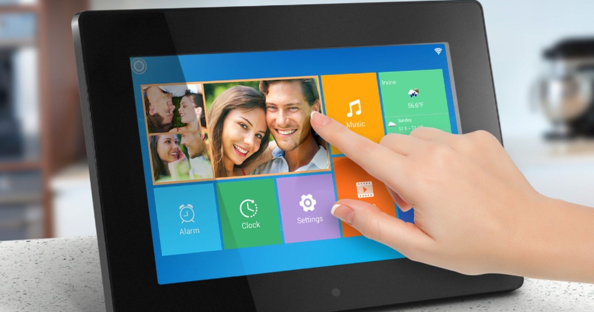 Marco de Foto Digital Touchscreen Aluratek