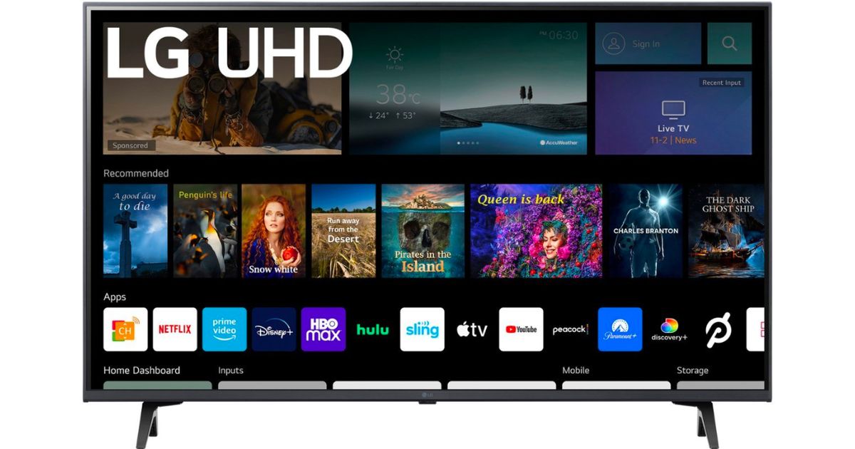 LG 43-In LED 4K UHD Smart webOS TV