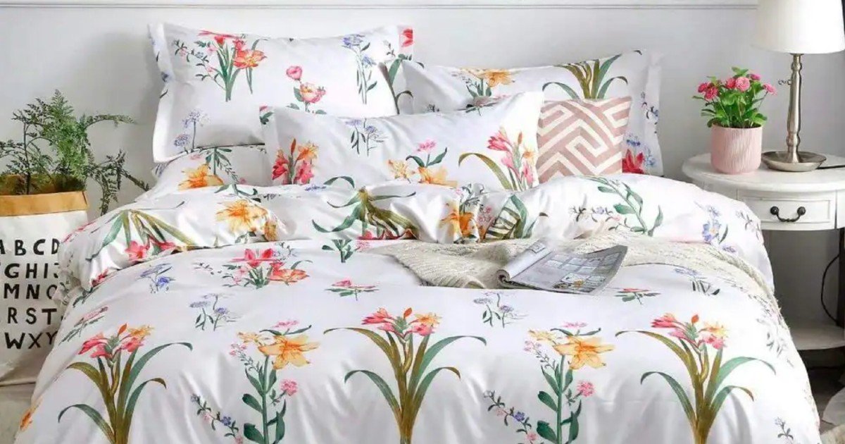 Shatex-3-Piezas-Queen-Floral-Comforter-Set