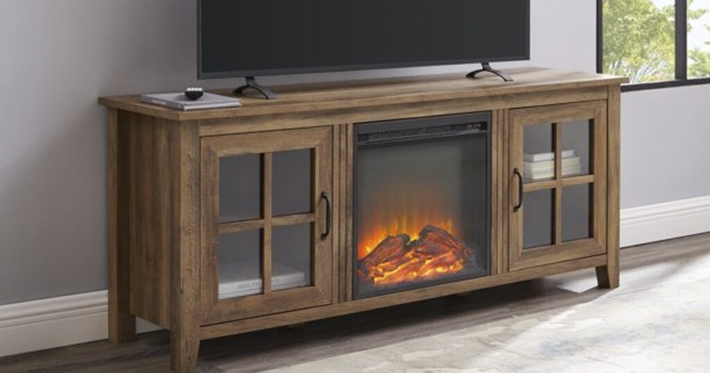 Manor-Park-Glass-Door-Fireplace-TV-Stand