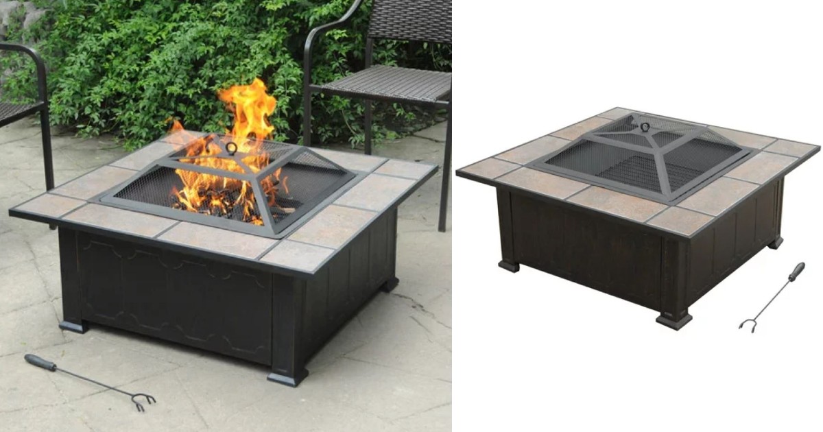 Axxonn Tuscan Ceramic Tile Top Fire Pit