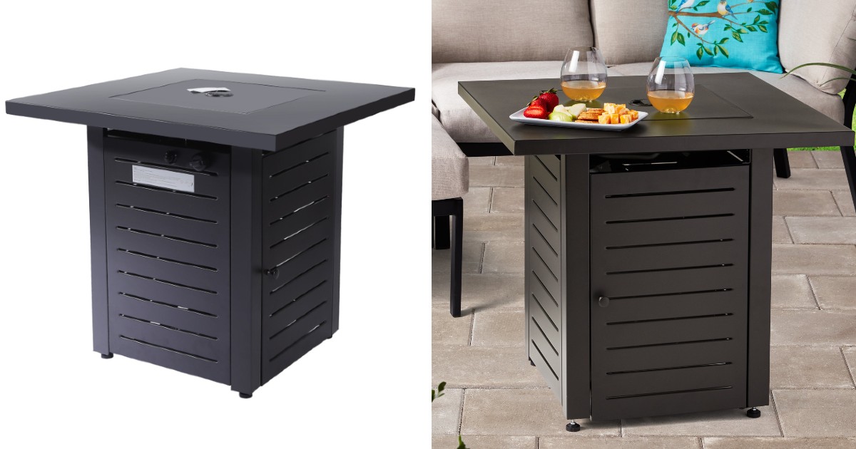 Mainstays Propane Fire Pit Table 28-In