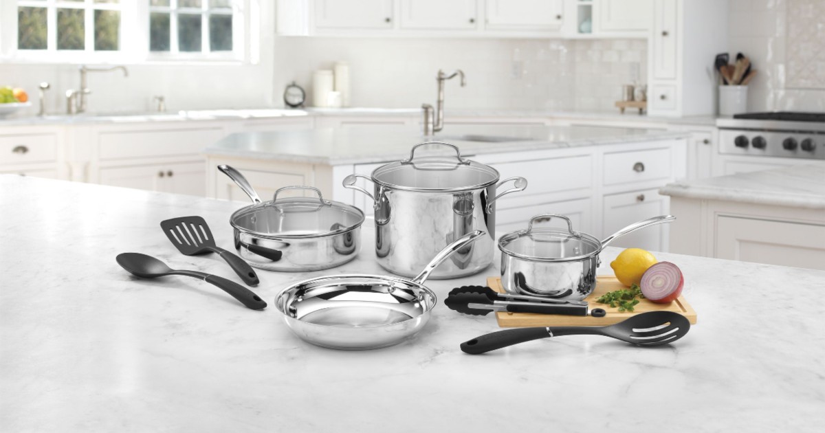 Set de Cocina Cuisinart Stainless Steel de 11-Piezas