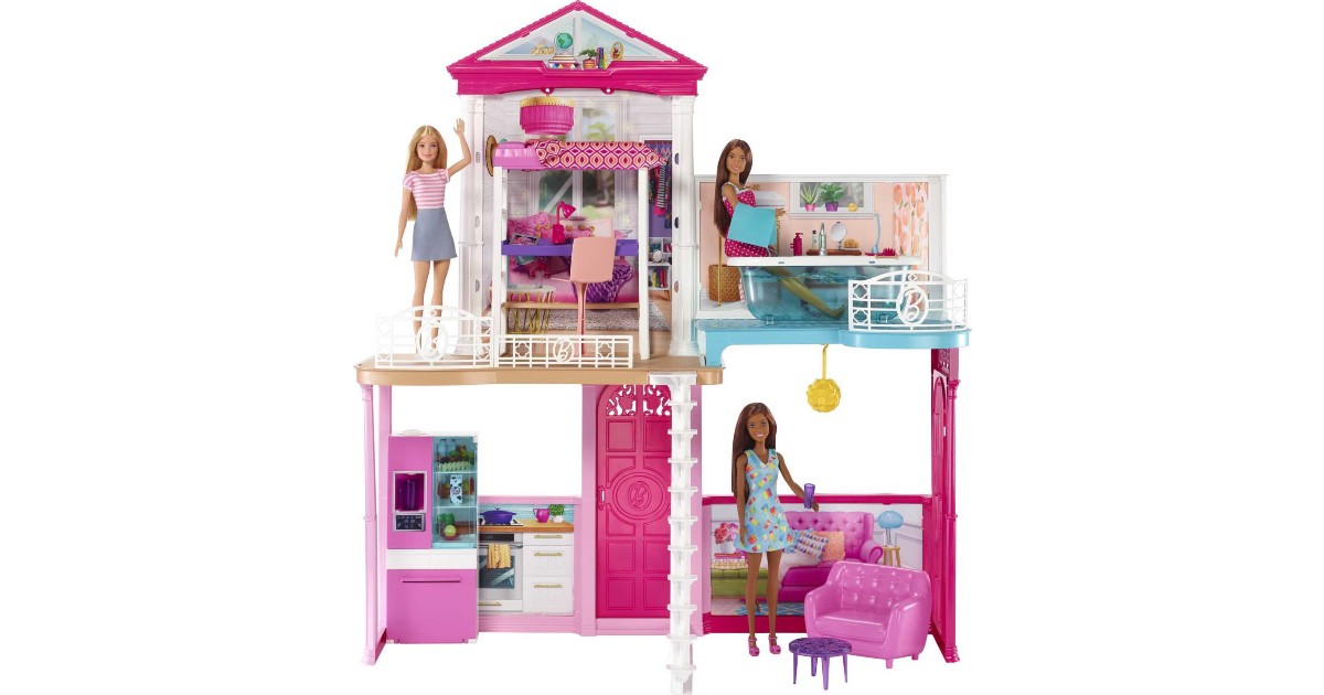 Barbie Dollhouse and Furniture Doll Playset