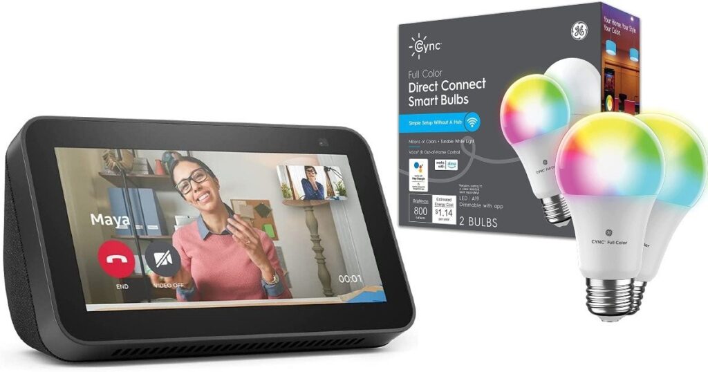Echo-Show-5-2-Pack-de-Bombillas-Inteligentes-LED-a-Colores