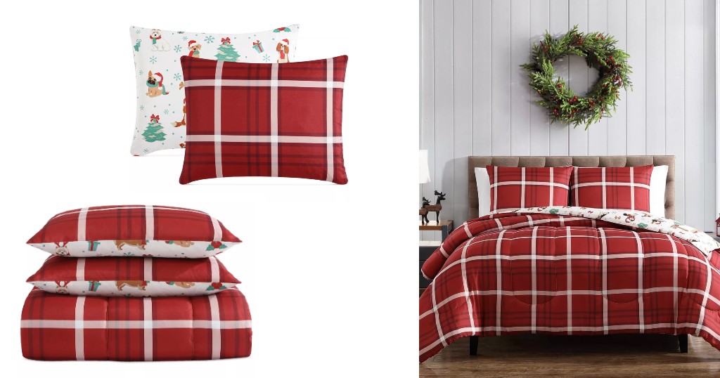 Set-de-Comforter-Hallmart-Collectible-Holiday-Dogs