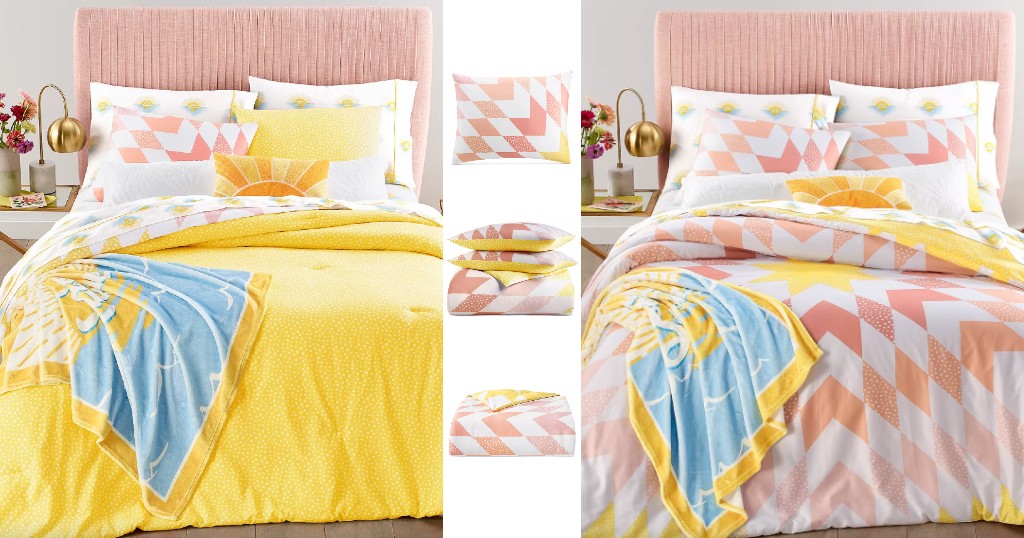 Set-de-Comforter-Martha-Stewart-Reversible-Sunburst-de-3-Piezas