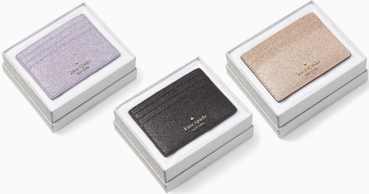 Kate Spade Tinsel Boxed Small Card Holder