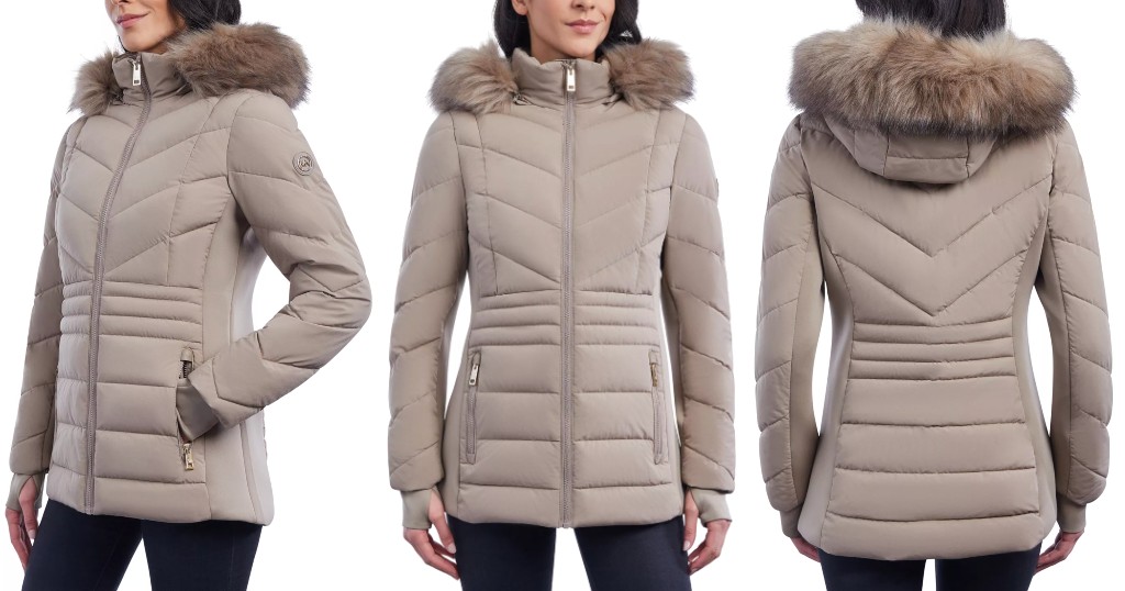 Michael-Kors-Faux-Fur-Trim-Hooded-Puffer-Coat