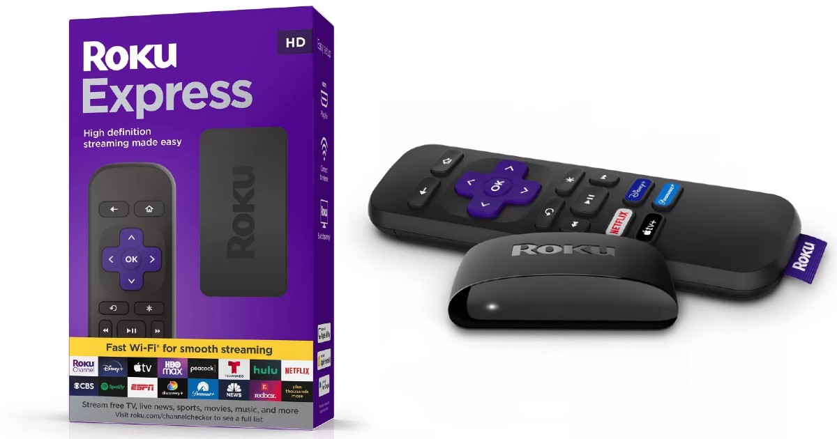 Roku Express 2022 HD Streaming Device