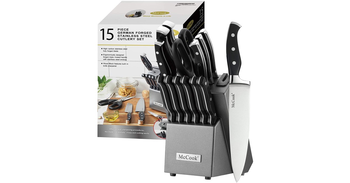 Set de Cuchillos McCook en Stainless Steel 15-Piezas